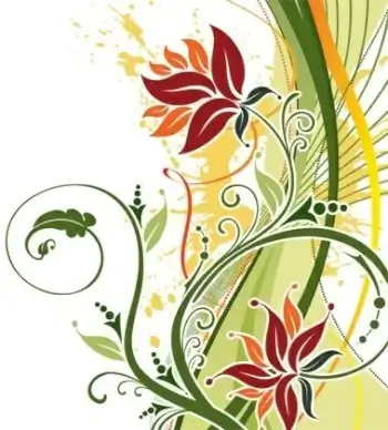 Fashion Floral Background Vector