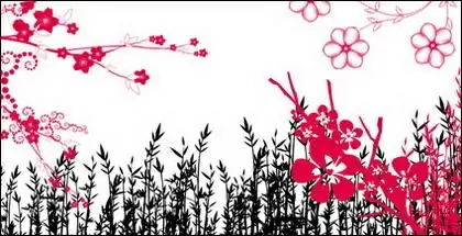 Fashion flowers, pattern, lace series