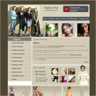 Fashion Hut Template