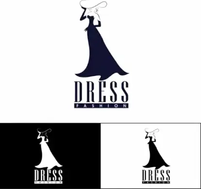fashion logotype sketch dress icon design