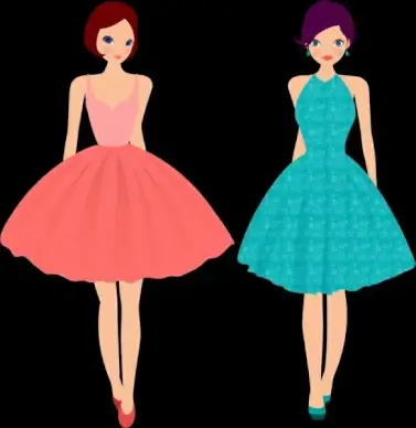 fashion model icons modern dress style