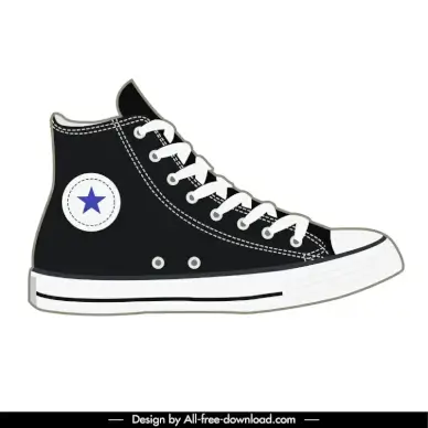 fashion shoes design template flat modern design 