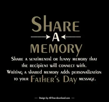 father day quotation template dark modern elegant texts arrows