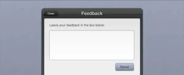 Feedback Form Interface