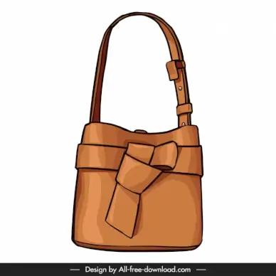 female fashion handbag template stylish design 