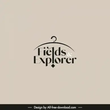 fields explorer logotype texts hanger curves sketch