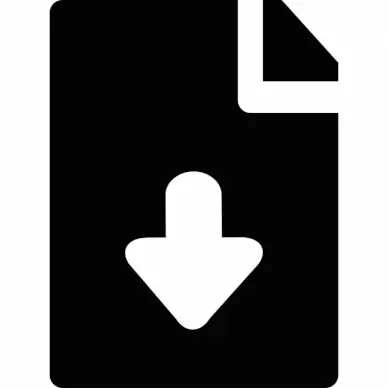 file download sign icon flat contrast arrow down outline