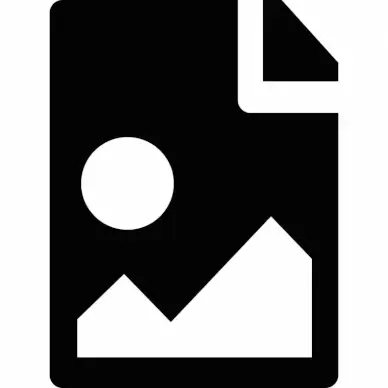 file image button icon flat black white contrast circle lines sketch