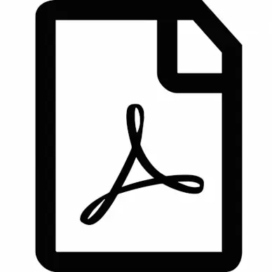 file pdf button icon flat black white symmetric curved seamless lines