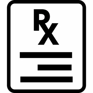 file prescription sign flat contrast black white sketch
