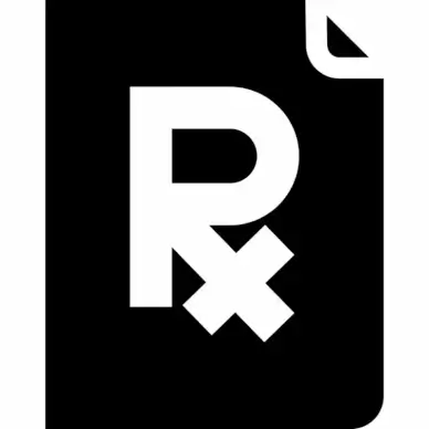 file prescription sign template flat contrast black white text sketch