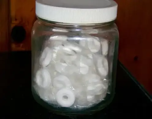 filled candy jar