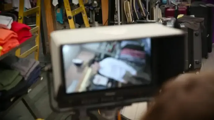 filming camera in store
