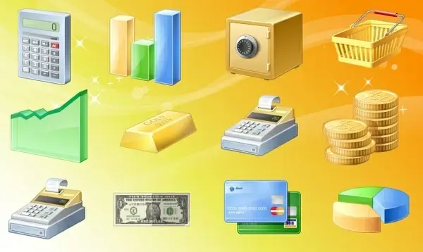 Finance Icons set icons pack