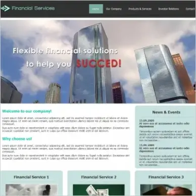 Financial Services Template