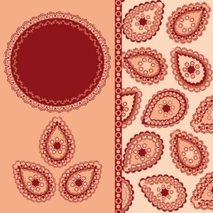 fine decorative patterns background vector