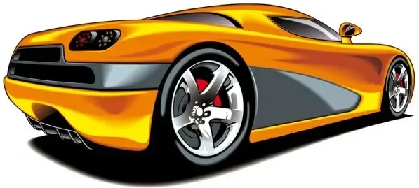 fine sports car 04 vector