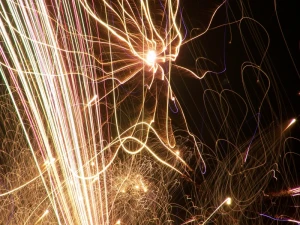 firework night light