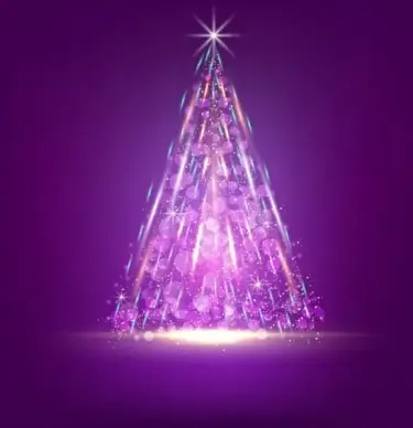 fireworks background sparkling fir tree decoration