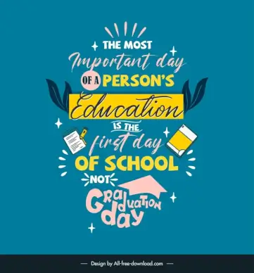 first day of school quotes template dynamic classic design 