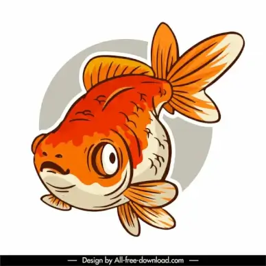 fish icon classic handdrawn sketch