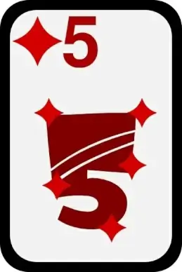 Five Of Diamonds clip art