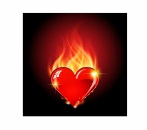 Flaming heart