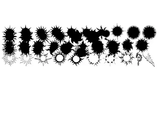 Flaming Stars & Splatters