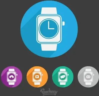 flat illustration smart watch