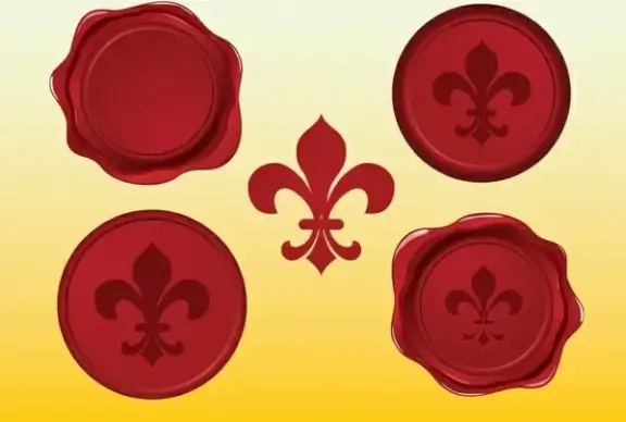 Fleur de Lys Vector Seals