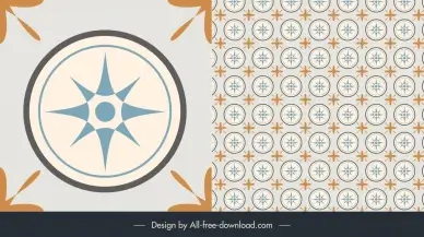 floor tiles pattern template classical circle symmetry decor