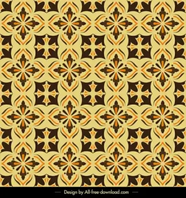 flora pattern template classical repeating symmetric decor