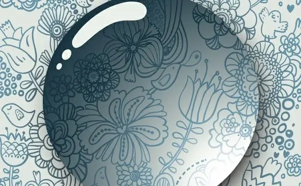 floral background classical decoration water drop style