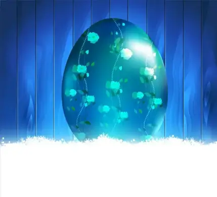 floral egg decor