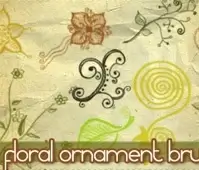 Floral ornament brushes