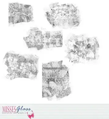 Floral Rubbing Brushes