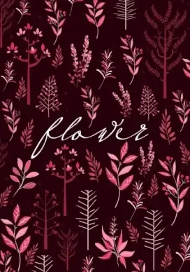flower background dark red decor various icons