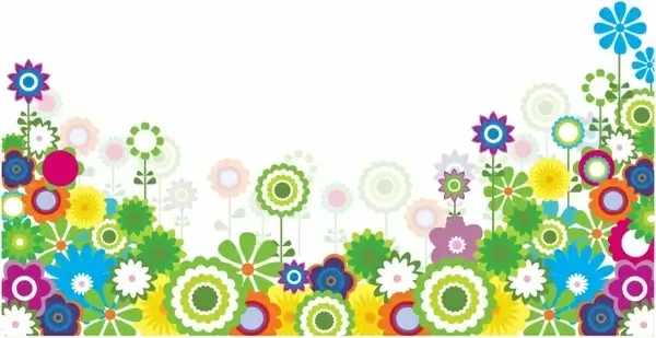 Flower footer border