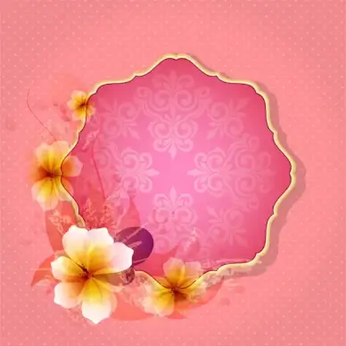 flower frame card