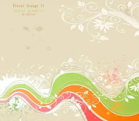 Flower Grunge Background