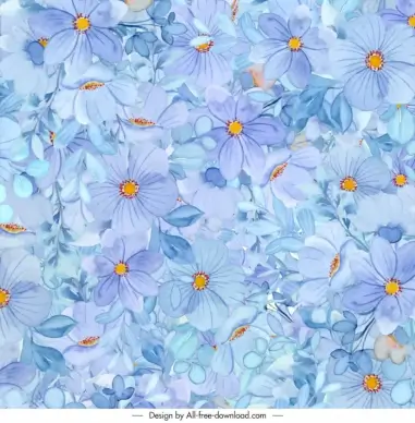 flower pattern template elegant flat classical 