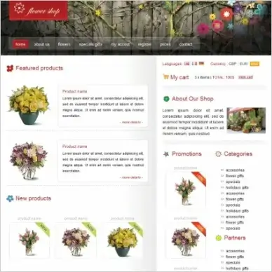 Flower Shop Template