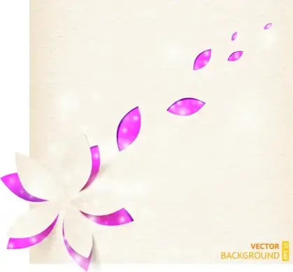 flowers and petals background design vector