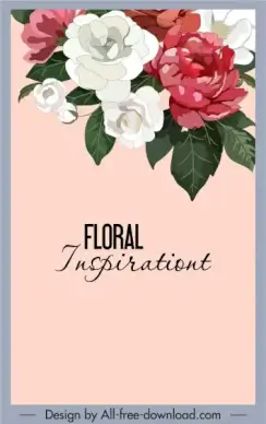 flowers background colorful decor vintage handdrawn design