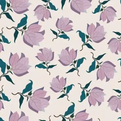 flowers background repeating retro design