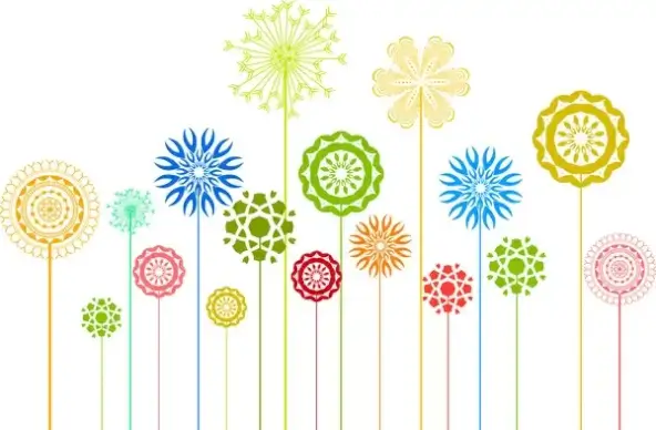 flowers design element collections