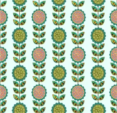 flowers pattern in seamless decoration design