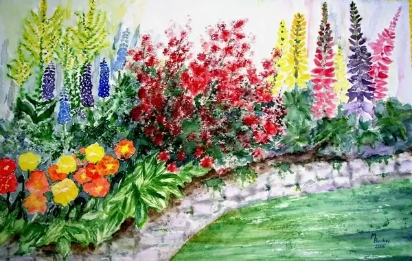 flowers wall park