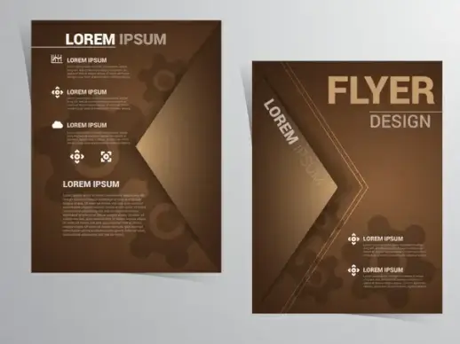 flyer vector design with vintage style
