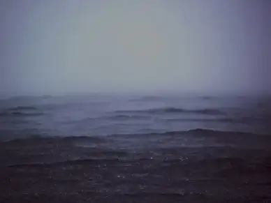 fog mist ocean rain ripple storm water wave